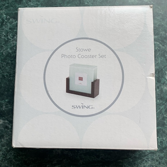 New Stowe Photo Coaster Set, add tour own photos - Picture 1 of 2